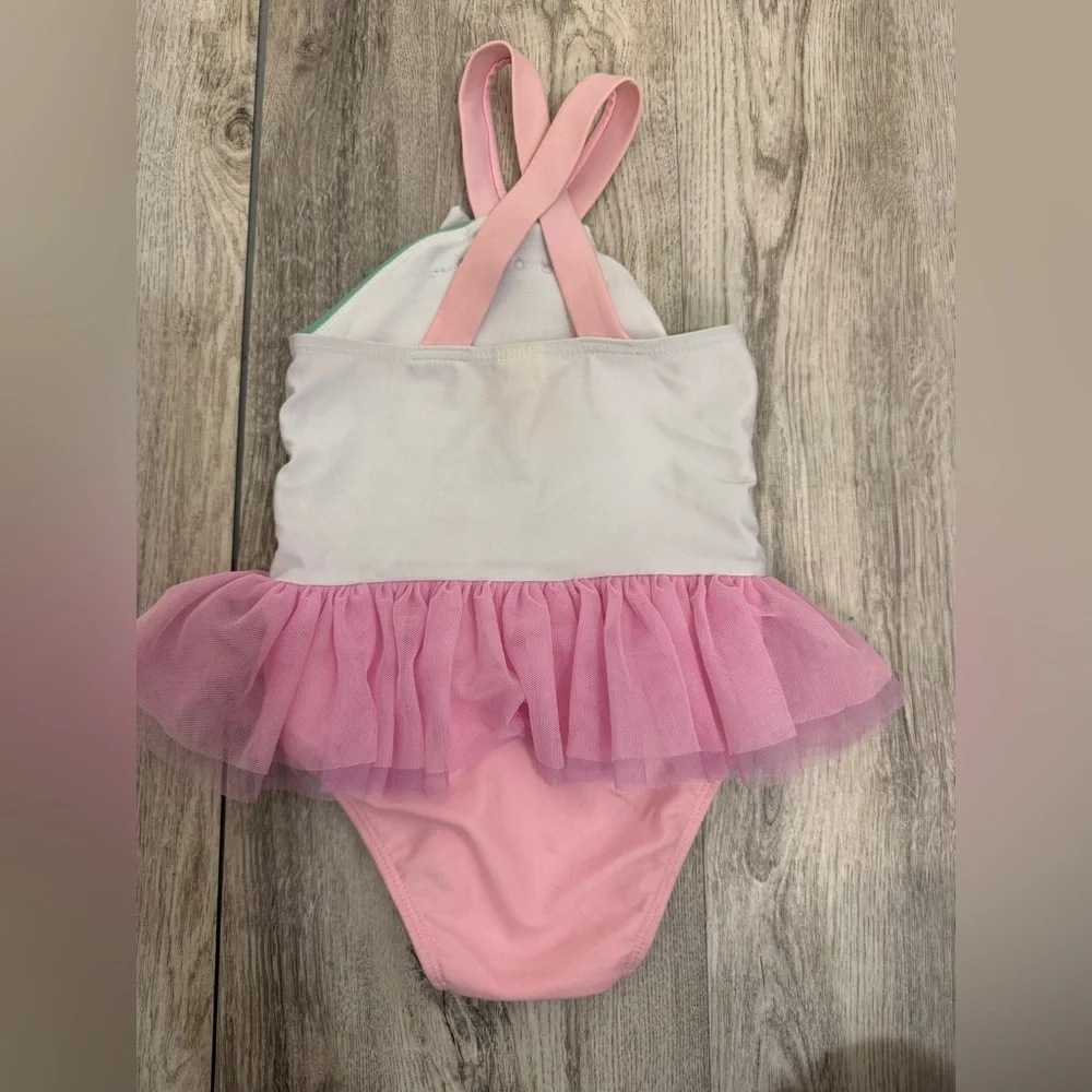 Cat & Jack Pink Unicorn Kids Swim One Piece
